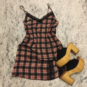 Plaid Slip Nighty Dress